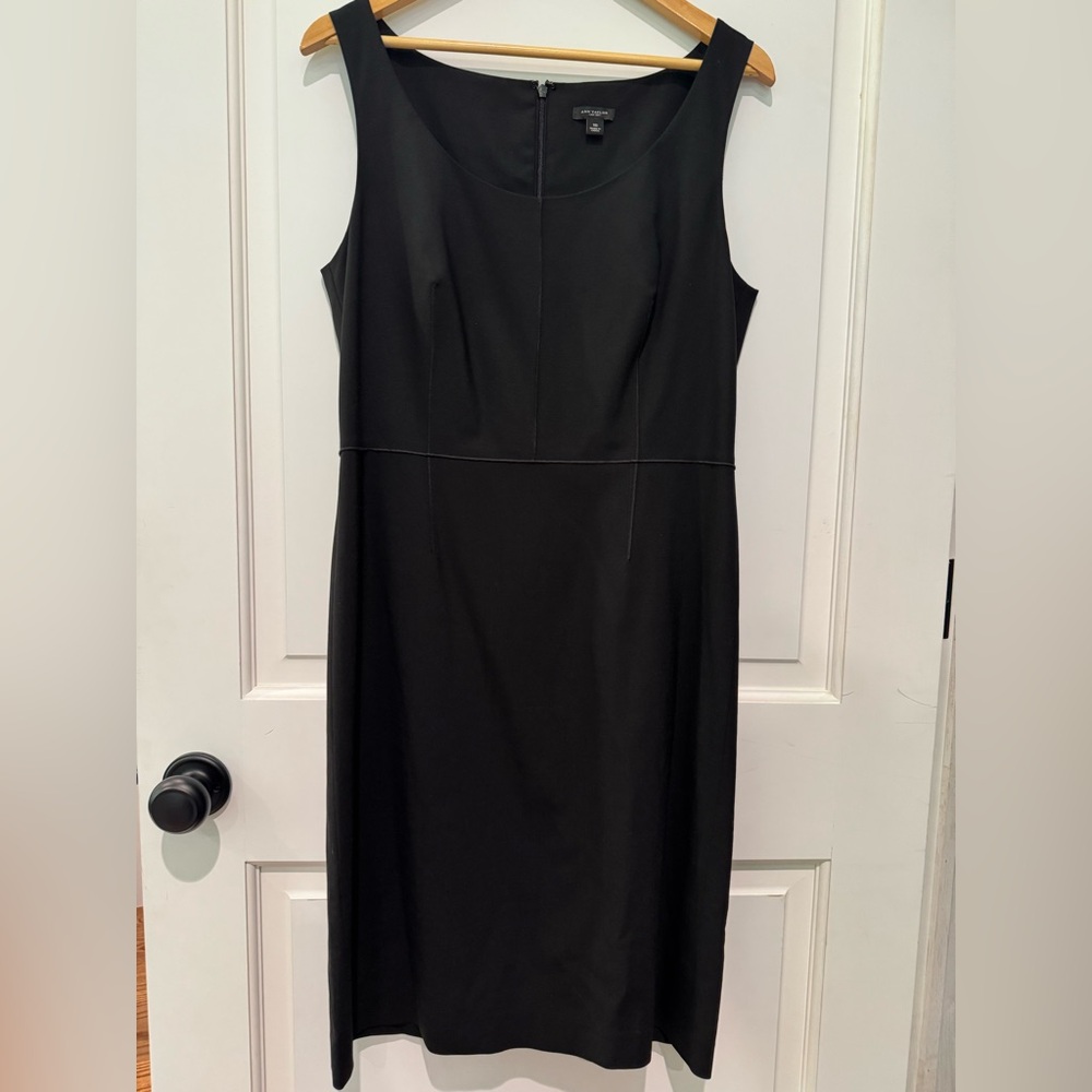 Ann Taylor size 10 sleeveless dress- wool fully lined dress